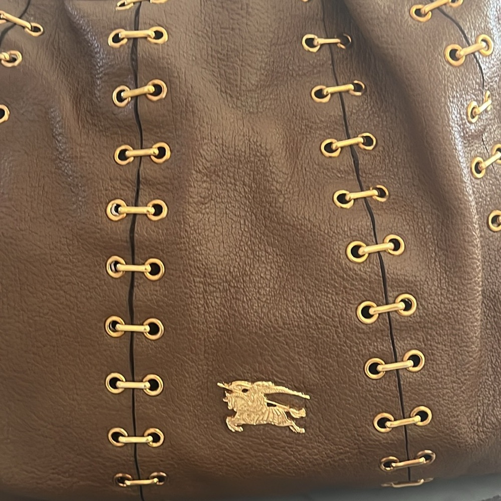 Burberry Prorsum Large Leather Metal StitchTote Bag - Picture 3 of 16
